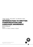 Introduction to Written Communication and Language Awareness. ES18